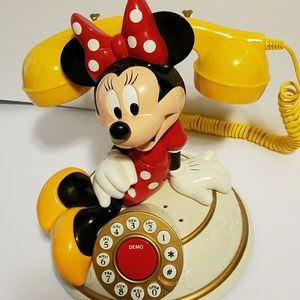 Minie mouse telephone for landlines